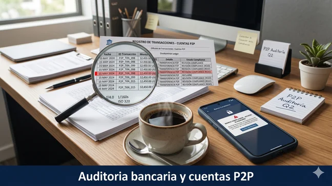 Auditoría bancaria y cuentas P2P