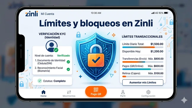 Límites y bloqueos de cuenta en Zinli