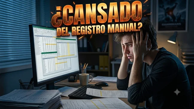 ¿Cansado del registro manual?